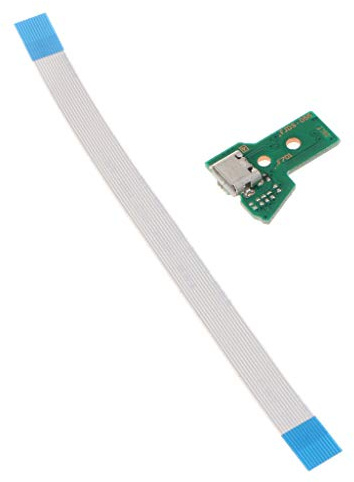 D DOLITY Puerto De Carga USB Cargador Junta De Enchufe JDS-055 con 12 Pines Flex Cable De Cinta Pieza De Repuesto para Sony PS4