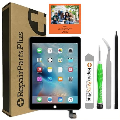 RepairPartsPlus LCD-Glas-Digitizer für iPad Air 2, mit Wake/Sleep-Sensor Schwarz schwarz