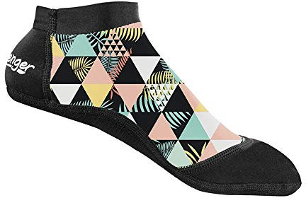 Seavenger SeaSnugs Low-Cut Beach-Volleyball-Socken, Geometrische Handfläche, 4X-Small