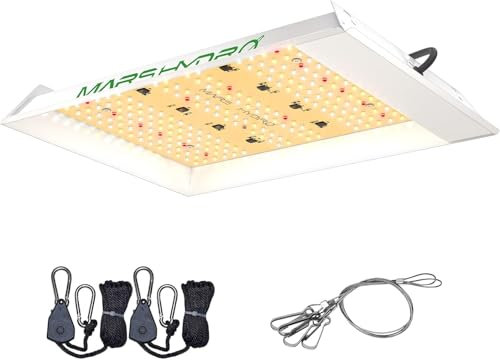 MARS HYDRO TS 600 LED Grow Light 2025 Newest Full Spectrum Grow Lights Plant Light Updated 240 LEDs for Hydroponic Indoor Plants Seeding Veg and Flower Growing Lamp 60x60cm