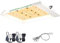 MARS HYDRO TS 600 LED Grow Light 2025 Newest Full Spectrum Grow Lights Plant Light Updated 240 LEDs for Hydroponic Indoor Plants Seeding Veg and Flower Growing Lamp 60x60cm