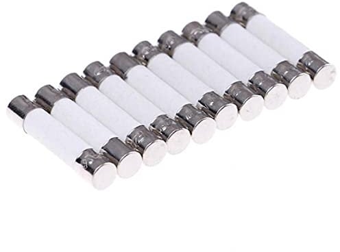 TOSSPER 10pcs Microondas Fusible Cartucho Fusible De Cerámica Fusible Eléctrico 10a 250v Experimento Circuito del Aparato Accesorios De Reparación 6x30mm