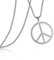 VASSAGO Hippie-Stil Friedenszeichen Halskette Friedenszeichen Anhänger Halskette Friedenssymbol Schmuck Edelstahl 1960er 1970er Jahre Hippie Party Dressing Zubehör Halsketten für Männer Frauen