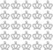 Abeillo 20 Stück Strass Krone Zubehör, Mini Crown Charms Deko, Flatback Crystal Crown für Handwerk DIY Schmuckherstellung