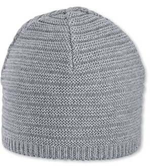 Sterntaler Unisex Kinder Strickmütze Baby Strickmütze Rippe, hellgrau, 43