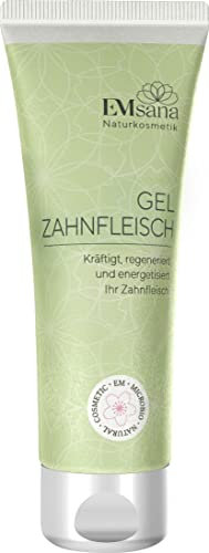 EMsana Zahnfleisch-Gel 75 ml – Naturkosmetik Gel zur Zahnfleischpflege mit EM-Technologie, Pfefferminzöl & Blütenessenzen – vegan, fluoridfrei, homöopathieverträglich, stärkt Mundflora