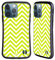 Head Case Designs Lime Green Neon Zigzag Hybrid Case Compatible With Apple iPhone 13 Pro