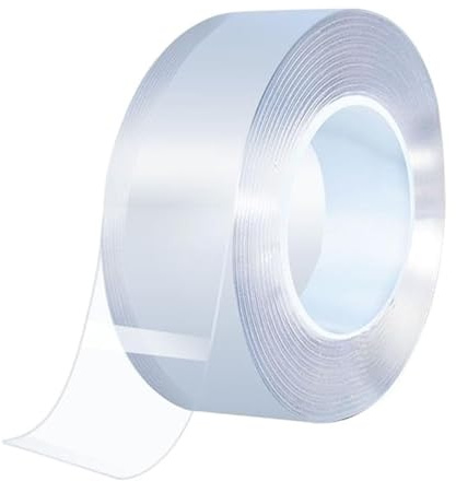 KLVN 1-5M Nano Double Sided Tape Heavy Duty Transparent Adhesive Strips Strong Sticky Multipurpose Reusable Waterproof Mounting Tape (Color : 1M, Size : 30mm)