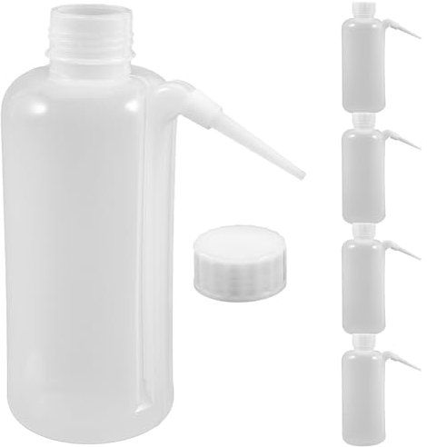 HOMSFOU 5pcs Squeeze Condiment Bottles Salad Sauce Dispenser for Ketchup Mustard Oil Squeeze Sauce Bottles Bbq and Kitchen Use