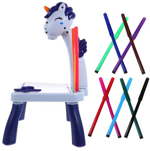 BRIGHTFUFU Table De Projection Pour Garçon Fille Projecteur Art Pour Dessin Jouet Éducatif De Peinture Par Projection