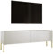 3E 3xE living.com TV- Schrank in Kaschmir mit Beinen in Gold, A: B: 140 cm, H: 52 cm, T: 32 cm