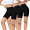 IceReco 3er Pack Radlerhose Damen Kurz für Kleid Kurze Leggins Unter Kleid Boxershorts Leggings Schwarz Blickdicht Laufhose Trainingshose Reibungslos Tennishose Outdoor Biker Unterhosen Fahrradhose XS