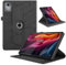 TEDTIKJT Coque pour Lenovo Tab M11 Plus/Lenovo Tab K11 Plus 11.45 Tablette étuis PU Cuir 360°Rotatif Multi-Angle Stand Flip Protection Housse pour Lenovo TabM11Plus/K11 Plus Coque,Noir Arbres