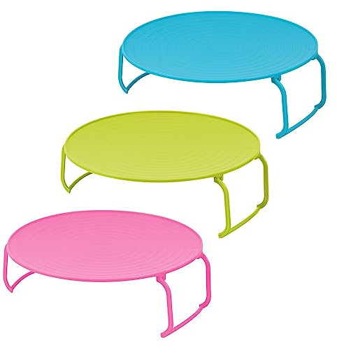 Alipis Mikrowellenherd-tabletts Mehrschichtiges Lagerregal Wärmeisolator Topflappen Stabiles Pp-material Zufällige Farbe
