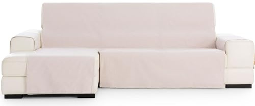 ECOMMERC3 | Extra Left Size Chaise Longue Sofa Cover - Easy Installation Chaise Longue Sofa Cover with Elastic Bands Mauve Colour Compatible with Left or Right Chaise Longue Sofas
