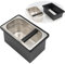 LTMSYO Coffee Knock Box, Stainless Steel Coffee Espresso Knock Box Coffee Grounds Bin with Noise Reduction Rubber Ring, Barista Espresso Machine Accessories (Large)