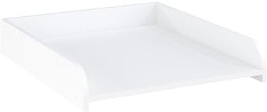 Shefa Kids Table à langer 600 pour machine à laver, blanche, commode à langer peu encombrante avec bords de protection hauts