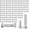 Möbelverbinder Schrankverbinder M4 50 Stk Möbelschrauben Verbindungsschrauben Hülsenschrauben M4 31-40 mm Möbelverbindungsschrauben