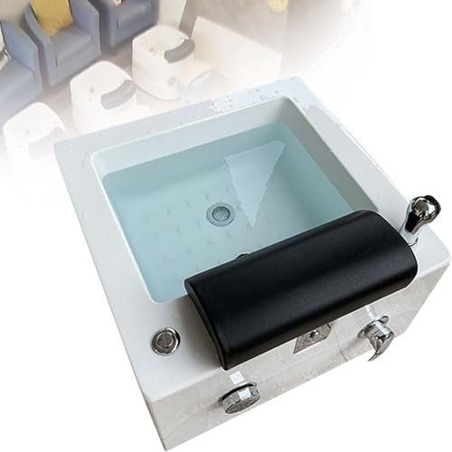 YANDDEA Fußbad mit Wärme, Massage und Düsen, tragbare Fußbadewanne, Pediküre-Schüssel, Fußbad-Massagegerät, einstellbare Temperatur, Pediküre-Fußbad, verbessert die Durchblutung,A