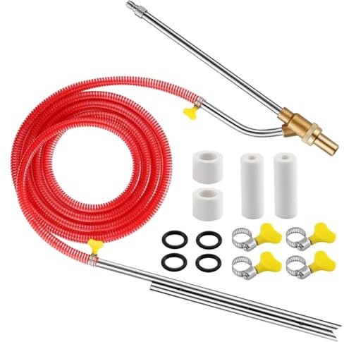 Bamberg Kit de Sablage, Kit de Sablage pour Laveuse à Pression, Kit de Sablage à L'Eau, Sableuse pour Laveuse Électrique, Déconnexion de 1/4 Pouces
