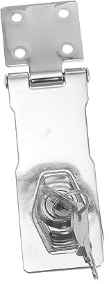 Operitacx Edelstahl Vorhängeschlossriegel Für Türschlossschnalle Sicherheitsverschluss Diebstahlsicherung Aus Edelstahl Mit Feiner Verarbeitung Und Langlebiger Korrosionsbeständigkeit Für Mo