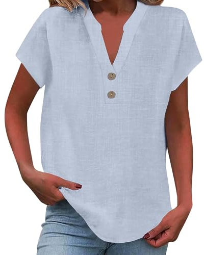 French Days Pas Cher Tee Shirt Femme Uni Bleu Chemisier Taille 46 Blouse Ete Fluide Peinture 14 Ans Vêtements De Fete Col Benitier Rose Fushia Haut sans Manches Travail Cadeau St Valentin pour