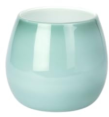 Lambert Pisano Vase H 18 cm D 17 cm klein Aqua