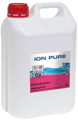 Anticalcáreo Líquido para Piscinas 5 L – Previene y Elimina Cal en Filtros y Tuberías | Resistente a Halógenos | Tratamiento Antiincrustante