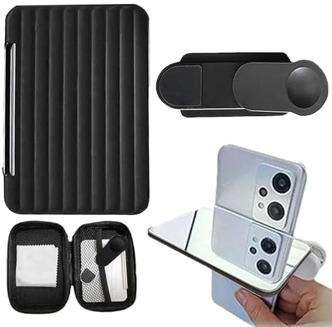 Clip De Espejo para Cámara De Smartphone | Smartphone Camera Mirror Reflection Clip | Espejo De Cámara De Reflexión para Teléfono Móvil | Clips De Espejos para Videógrafo, Selfies, Vlogging