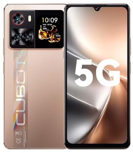 CUBOT X100 5G - Smartphone 6.88 HD+ 120Hz, 16GB RAM (8GB+8GB Est.), 256GB ROM, Fotocamera 64MP, Android 15, Dimensity 7025, Oro