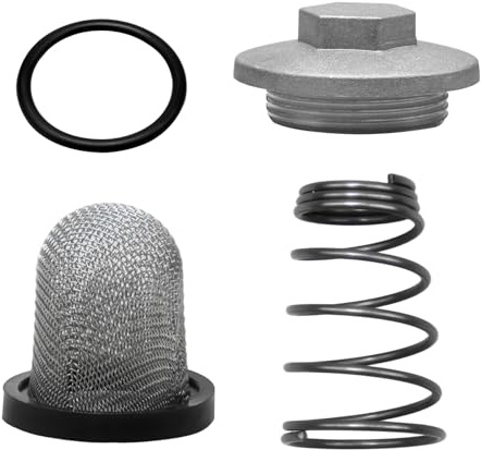 Moto Scooter Huile de Vidange Bouchon Ensemble, Moto Set D'accessoires | Moto Scooter Bouchon Vidange D'huile Moteur, Joint Torique + Filtre + Ressort, pour 50-150cc GY6 Moto Set D'accessoires