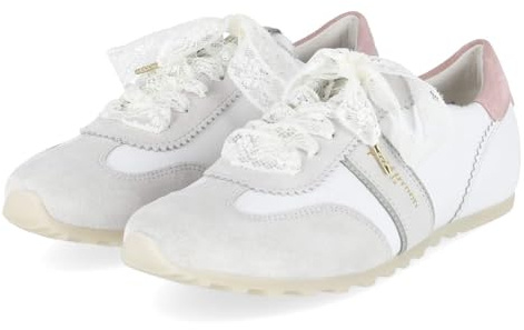 Paul Green Damen, Frauen Low-Top Sneaker | Sneaker, S.Suede/St.N.Biscuit/Princess, Beige, Schnürung, Vintage Optik, Damen, Schuhe