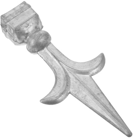 HOMSFOU Zaunspitzen Metall Gartenzaunaufsatz Als Dekorativer Zaunaufsatz Für Hof Garten Und Bauernhof Einfache Montage 17.00 X 7.50 X 3.50 Cm 1 Stück
