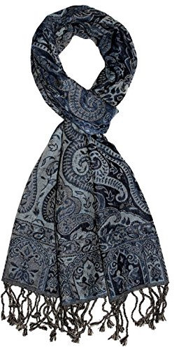Lorenzo Cana Herren Schal aus weicher Wolle aufwändiges Paisley Muster bunt mehrfarbig 35 x 160 cm Wollschal Wolltuch Herrenschal 7840011