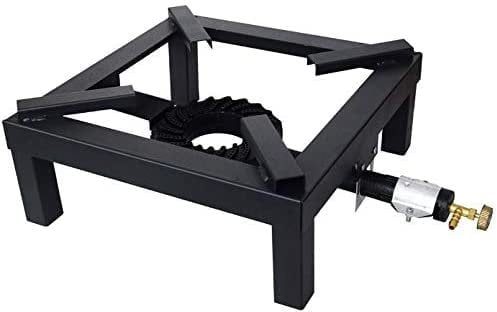 FORNELLONE A Gas 4 Piedi 30x30CM - BRUCIATORE in GHISA fornello Campeggio