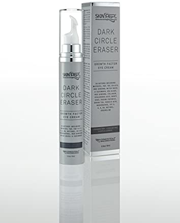 Dark Circle Eraser - Growth Factor (TGF, FGF) Eye Cream + Hyaluronic Acid, Witch-hazel, Green Tea Ext, Retinol, Vitamin C, Jojoba Oil, Vitamin E - Korean Inspired Youthful Skin By SkinPep(15ml)