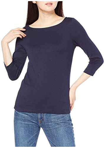 Amazon Essentials Women's Slim-Fit 3/4-Sleeve Boat-Neck T-Shirt