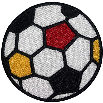 R-CO Multicolored Cartoon Football Patch, 7.2x7.2 CM, 1 Piece, Iron-On, Cotton, Kid, Sport, Superhero
