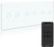 BSEED Smart Lichtschalter 2 Fach 2 wege Dreifach Wifi Smart Lichtschalter arbeitet mit Amazon Alexa and Google Home Lichtschalter,Glas Touchscreen-schalter Weiß(Erforderlich Neutral Draht) 228mm