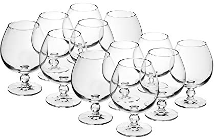 Stemmed Brandy Liquor Snifter Step Cognac 530ml Glasses Drinking Glass (12)