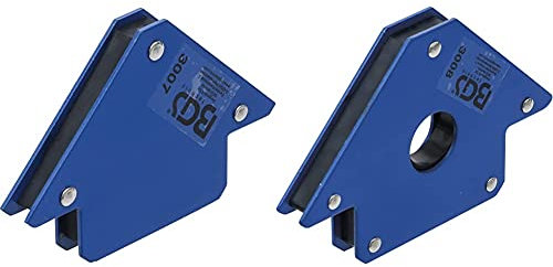BGS 3007 | Kraft-Magnethalter | 11 kg | mit 8 starken Magnetflächen | Schweißmagnet + 3008 | Kraft-Magnethalter | 20 kg | mit 8 starken Magnetflächen | Schweißmagnet