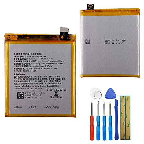 E-yiiviil Ersatzakku BLP735 Kompatibel mit Oppo Reno2 CPH1907,CPH1989 with Tools