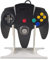 Wandhalterung kompatibel für Nintendo N64 Controller Wandmontage - Weiß