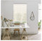 Aprica Day and Night Zebra Roller Window or Door Blinds Custom Made to Measure with Child Safety Pull Cords - Easy Fit Roller Blinds (Cream, 21 to 60cm Width - 210cm Max Drop)