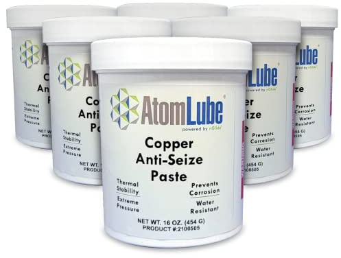 AtomLube Copper Anti-Seize Paste, 6-Pack of 16 oz Jar