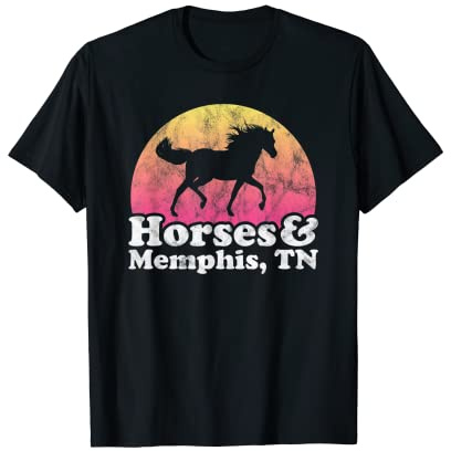 Cavallo e Tennessee Donne o Ragazze Cavalli Memphis, TN Maglietta