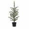 Loberon Deko-Baum Lawrence, Christbaum mit LEDs, immergrün, naturnahes Design, Künstliche Tanne, Weihnachtsdeko, Weihnachten, Kunststoff, Eisendraht, Zement, grün
