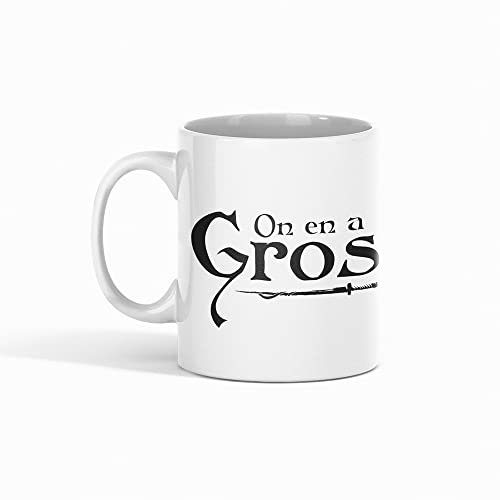 Encre et créations Mug céramique imprimé, cadeau anniversaire On en a gros