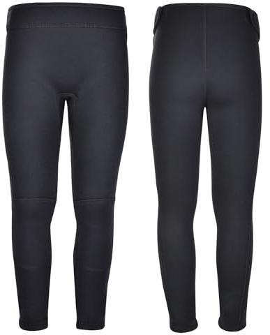 REALON Wetsuit Pants for Kids Boys Girls and Youth 3mm Neoprene Children Wet Suits Adjustable Bottoms Keep Warm in Cold Water to Swimming Workout Scuba Diving Surfing Canoeing Snorkeling