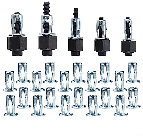 Nietkopfmuttern-Set, 20 Stück, Legierung, Dehnklemme, Blütenblatt-Niet-Kit für Mutter M4- M8 (M8)